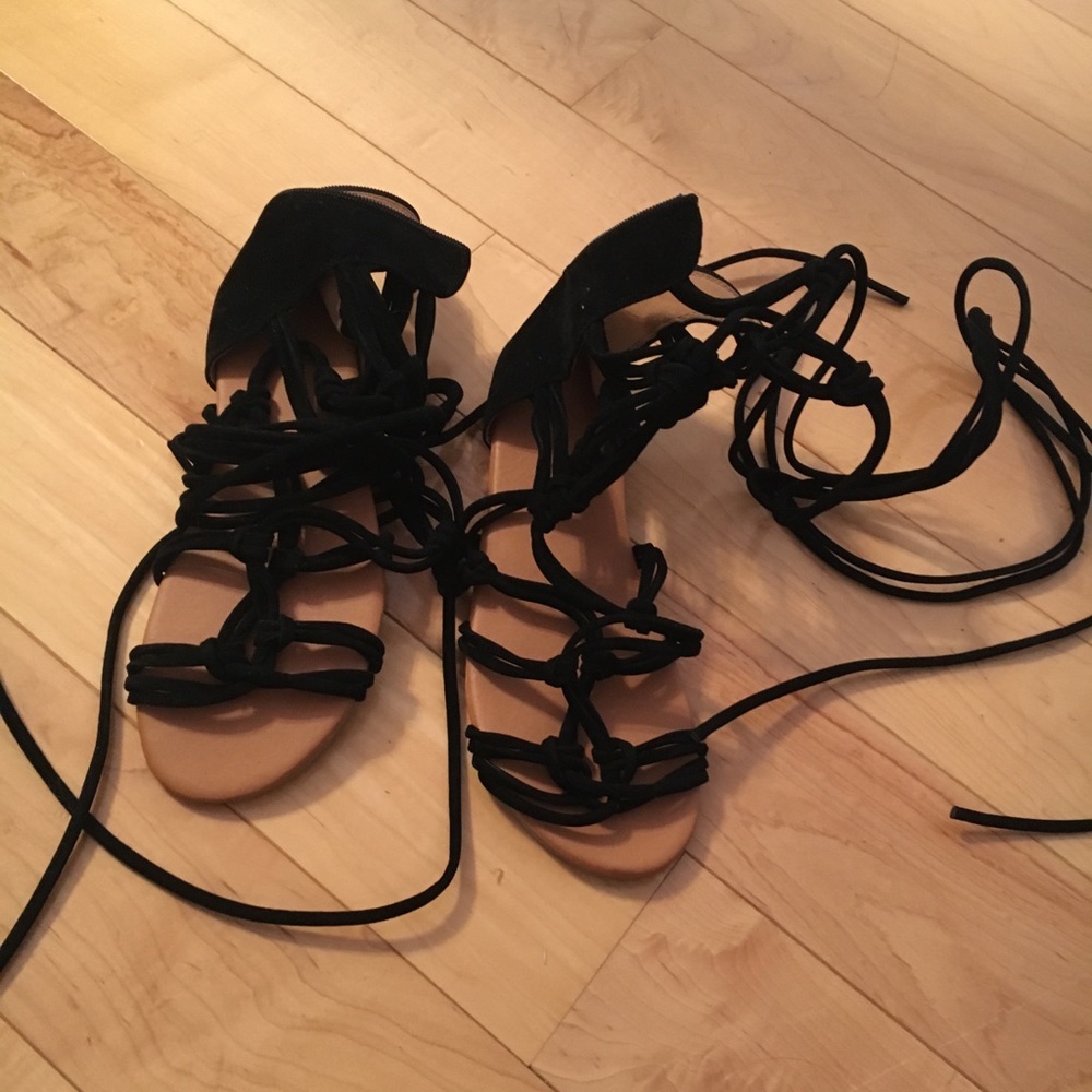 Lace up sandals